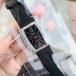 Perfect Replica Piaget Limelight Stainless Steel Diamond Bezel Black Dial Watch